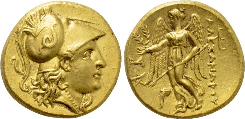 KINGS OF MACEDON. Alexander III 'the Great' (336-323 BC). GOLD Stater. Abydos.
...