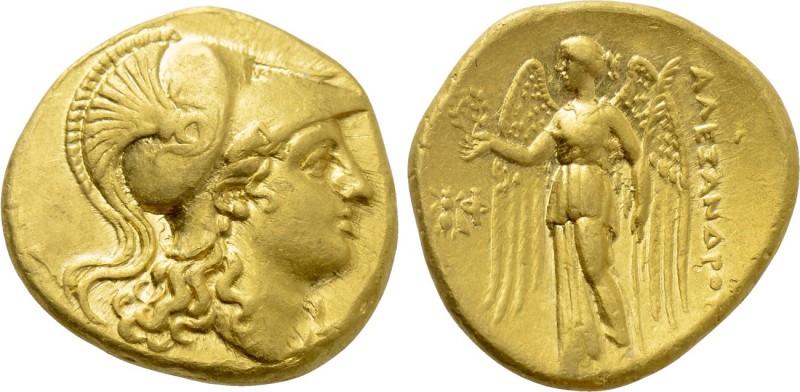 KINGS OF MACEDON. Alexander III 'the Great' (336-323 BC). GOLD Stater. Ephesos....