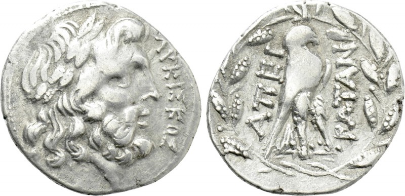 EPEIROS. Koinon. Drachm (Circa 232-168 BC). 

Obv: ΛΥΚΙΣΚΟΣ. 
Head of Zeus ri...