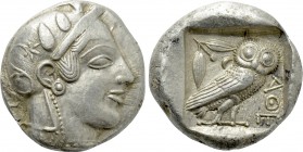 ATTICA. Athens. Tetradrachm (Circa 470-465 BC). Transitional issue.
