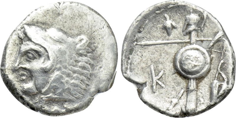 BITHYNIA. Herakleia Pontike. Obol (Circa 364-352 BC). 

Obv: HPAK. 
Head of H...