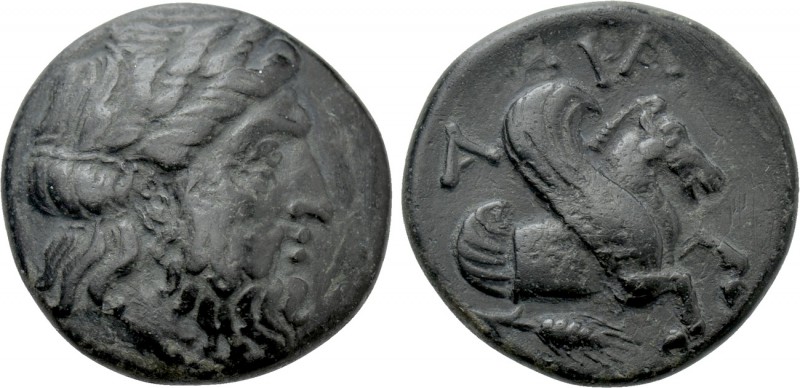 MYSIA. Adramytion. Ae (4th century BC). 

Obv: Laureate head of Zeus right.
R...