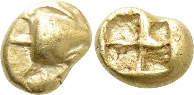 MYSIA. Kyzikos. EL Hemihekte (Circa 600-550 BC). 

Obv: Head of tunny right, h...