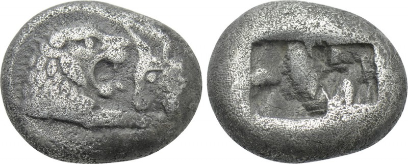 KINGS OF LYDIA. Kroisos (Circa 564/53-550/39 BC). Half Stater. Sardes. 

Obv: ...