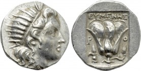 CARIA. Rhodes. Drachm (Circa 188-170 BC). Eumenes, magistrate.