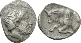 SATRAPS OF CARIA. Hekatomnos (Circa 395-353 BC). Diobol. Mylasa.