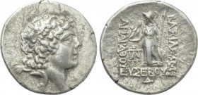KINGS OF CAPPADOCIA. Ariarathes IX Eusebes Philopator (Circa 100-85 BC). Drachm. Mint A (Eusebeia under Mt. Argaios). Dated RY 4 (97/6 BC).