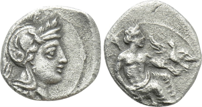 CILICIA. Uncertain. Obol (4th century BC). 

Obv: Helmeted head of Athena righ...
