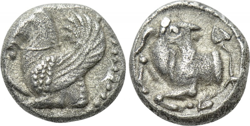 CILICIA. Kelenderis. Obol (Circa 440-430 BC). 

Obv: Forepart of Pegasos left....