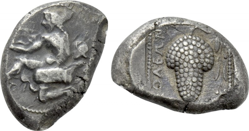 CILICIA. Soloi. Stater (Circa 440-410 BC). 

Obv: Amazon kneeling left, with b...