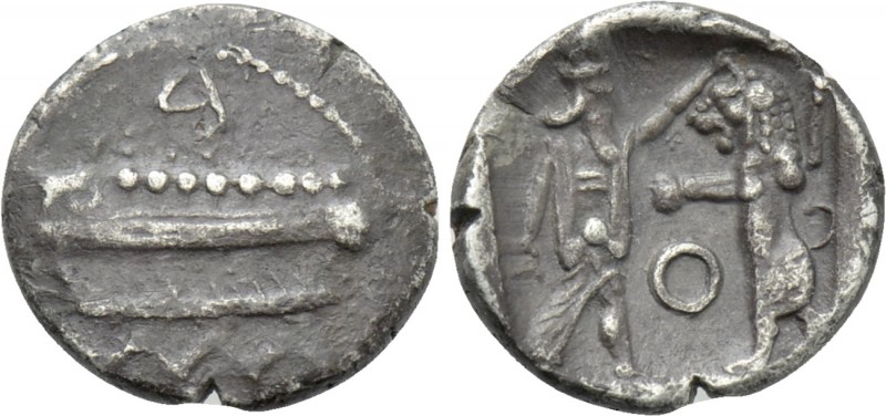 PHOENICIA. Sidon. Ba'alšillem (Sakton) II (Circa 401-366 BC). 1/16 Shekel. 

O...