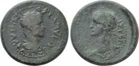 KINGS OF THRACE (Sapean). Rhoemetalces III with Caligula (Circa 38-46). Ae.