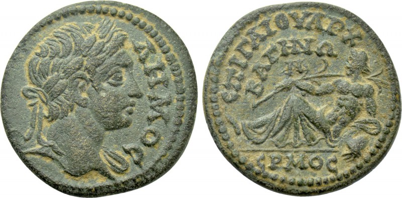 LYDIA. Bagis. Pseudo-autonomous. Time of Septimius Severus (193-211). Ae. Gaios,...