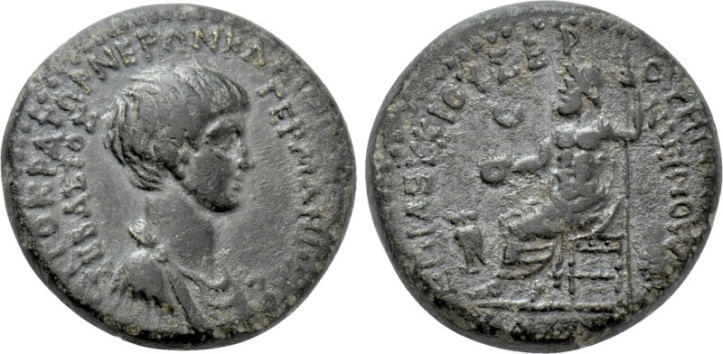 PHRYGIA. Acmonea. Nero (54-68). L. Servenius Capito & Julia Severa, magistrates....