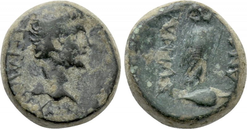 PHRYGIA. Synnada. Germanicus (Died 19). Ae. Andragathos, philokaisar. Possibly s...
