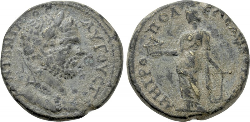 GALATIA. Ancyra. Caracalla (198-217). Ae. 

Obv: ANTΩNINOC AVΓOVCT. 
Laureate...
