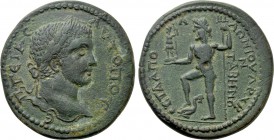 CARIA. Tabae. Geta (209-211). Ae. Sta- Apollonios, strategos.
