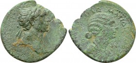 CILICIA. Anazarbus. Trajan with Matidia (98-117). Ae. Dated CY 132 (113/4).