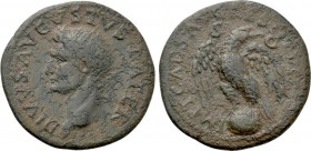 DIVUS AUGUSTUS (Died 14). As. Rome. Restitution issue struck under Titus.