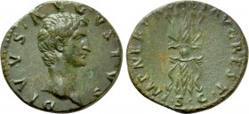 DIVUS AUGUSTUS (Died 14). As. Restitution issue struck under Nerva.