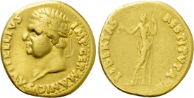 VITELLIUS (69). GOLD Aureus. Uncertain mint in Spain, possibly Tarraco.
