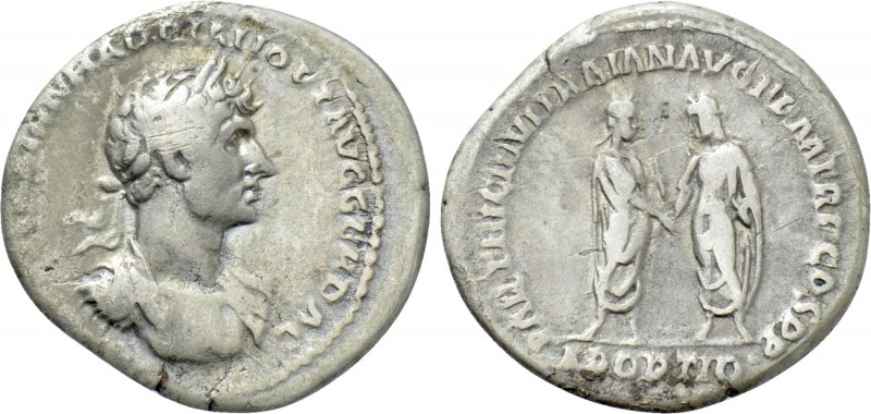 HADRIAN (117-138). Denarius. Rome. 

Obv: IMP CAES TRAIAN HADRIAN OPT AVG GER ...