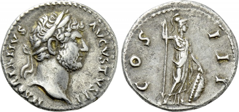 HADRIAN (117-138). Denarius. Eastern mint or contemporary imitation of Rome. 
...