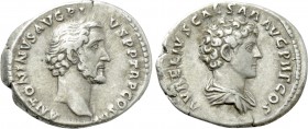 ANTONINUS PIUS with MARCUS AURELIUS as Caesar (138-161). Denarius. Rome.