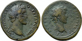 ANTONINUS PIUS with MARCUS AURELIUS as Caesar (138-161). Sestertius. Rome.