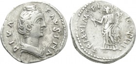 DIVA FAUSTINA I (Died 140/1). Denarius. Contemporary imitation of Rome.