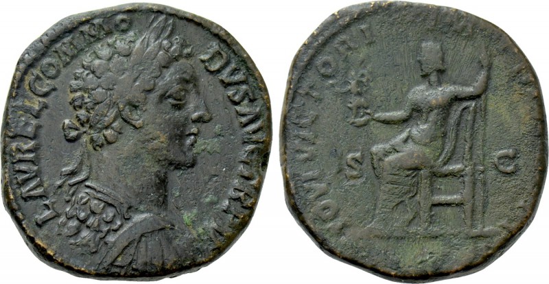 COMMODUS (177-192). Sestertius. Rome. 

Obv: L AVREL COMMODVS AVG TR P V. 
La...