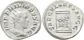 PHILIP I THE ARAB (244-249). Antoninianus. Rome. Saecular Games issue.