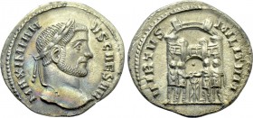 GALERIUS (293-305). Argenteus. Ticinum.