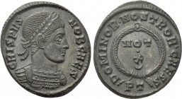 CRISPUS (Caesar, 316-326). Follis. Ticinum.