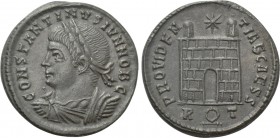 CONSTANTINE II (Caesar, 316-337). Follis. Rome.