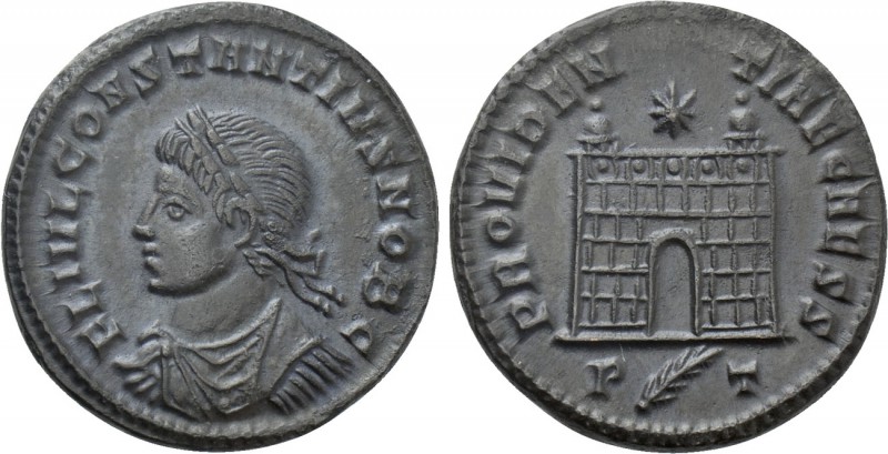 CONSTANTIUS II (Caesar, 324-337). Follis. Ticinum. 

Obv: FL IVL CONSTANTIVS N...