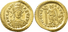 LEO I (457-474). GOLD Solidus. Constantinople.