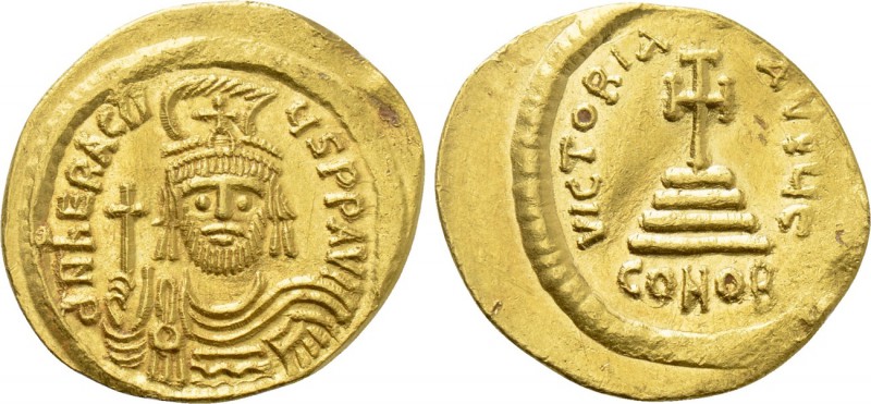 HERACLIUS (610-641). GOLD Solidus. Constantinople. 

Obv: δ N ҺЄRACLIЧS P P AV...