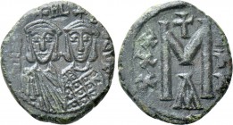 MICHAEL I RHANGABE with THEOPHYLACTUS (811-813). Follis. Constantinople.