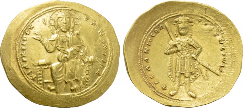 ISAAC I COMNENUS (1057-1059). GOLD Histamenon Nomisma. Constantinople.

Obv: +...