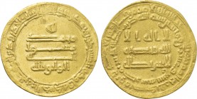 ISLAMIC. 'Abbasid Caliphate. al-Wathiq (AH 227-232 / 842 AD). GOLD Dinar.