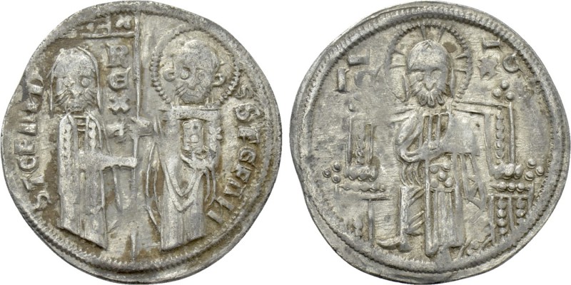 SERBIA. Stefan II Dragutin (1276-1282). Dinar. Contemporary Bulgarian imitation(...