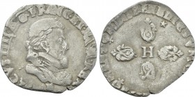 FRANCE. Henri IV (1589-1610). Demi-franc (uncertain date). Montpellier.