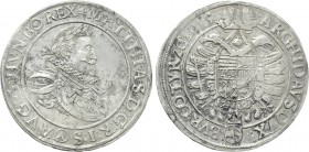 HOLY ROMAN EMPIRE. Matthias (1612-1619). Taler (1615). Wien (Vienna).