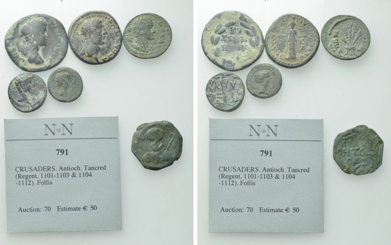6 Coins. 

Obv: .
Rev: .

. 

Condition: See picture.

Weight: g.
 Dia...