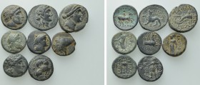 8 Greek Coins.
