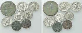 8 Roman Coins.