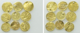9 Ottoman Gold Coins.