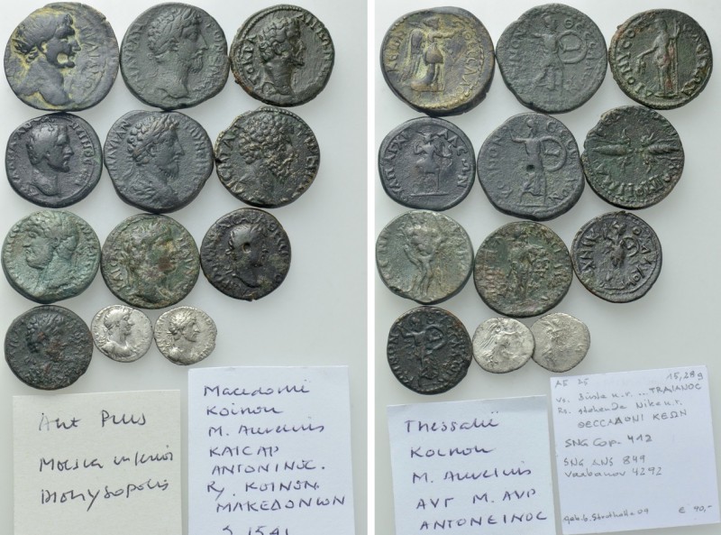 12 Roman Provincial Coins. 

Obv: .
Rev: .

. 

Condition: .

Weight: g...