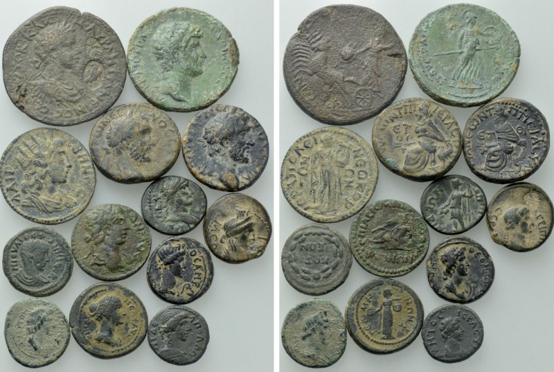 13 Roman Provincial Coins. 

Obv: .
Rev: .

. 

Condition: See picture.
...